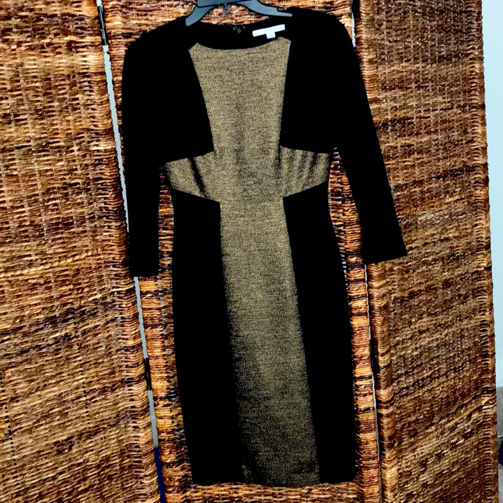 Black and gold Antonio Melani structured dress